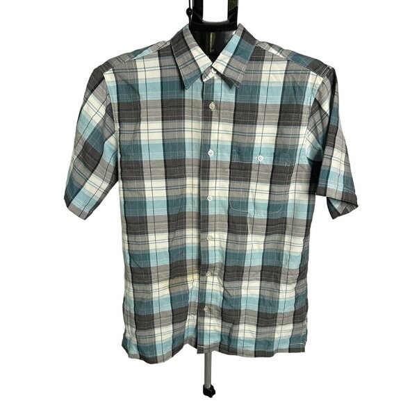 George Casual Checkered Plaid Shirt Size‎ 34/36 - Picture 1 of 13